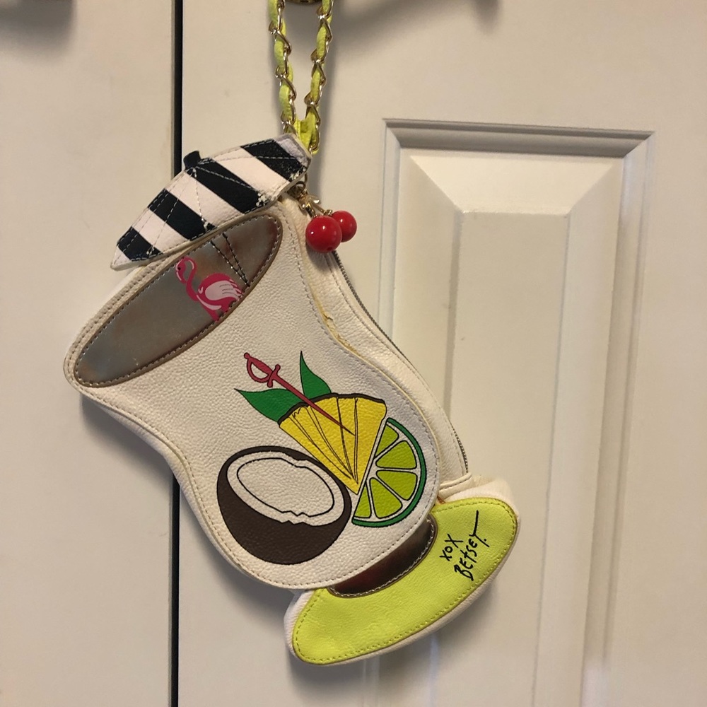Betsey Johnson Pina Colada wristlet